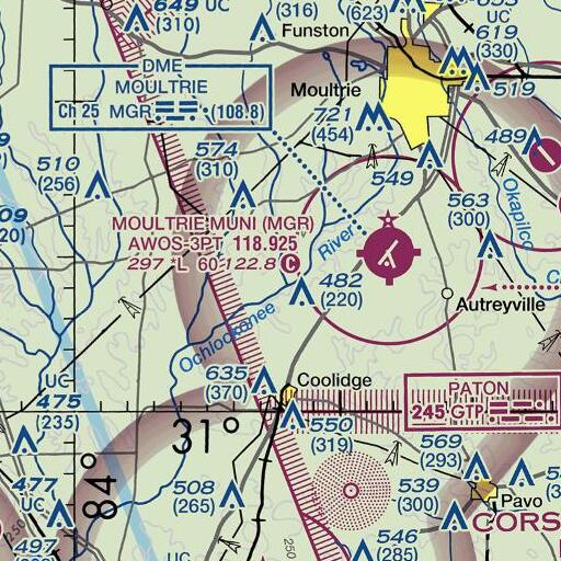 FAA VFR chart of Little Creek, GA