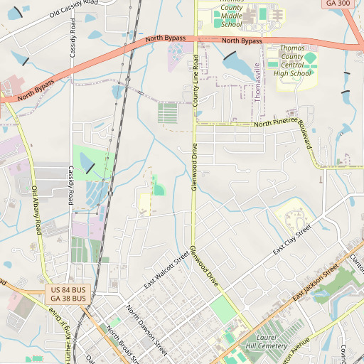 OpenStreetMap map of Magnolia Park, GA
