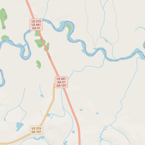 OpenStreetMap map of Mill Creek, GA