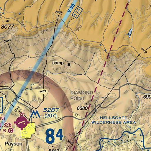 FAA VFR chart of Moore Creek, AZ