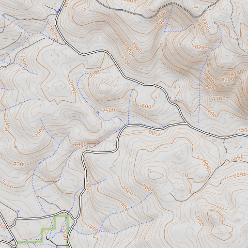OpenTopoMap map of Moore Well, AZ