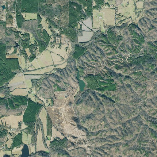 Aerial imagery of Parham Springs, GA