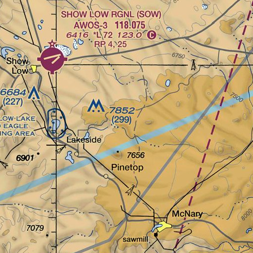 FAA VFR chart of Morgan Flat, AZ