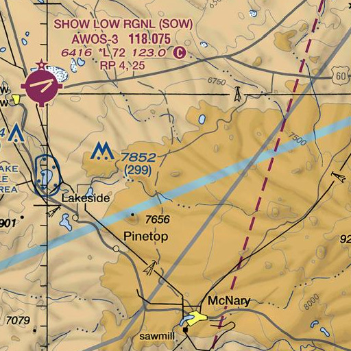 FAA VFR chart of Morgan Mountain, AZ