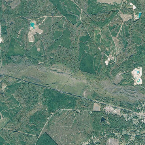 Aerial imagery of Pearson Branch, GA