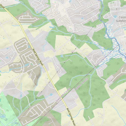 OpenStreetMap map of Peavy Cemetery, GA