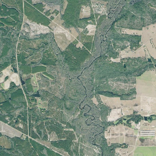 Aerial imagery of Pendleton Creek, GA