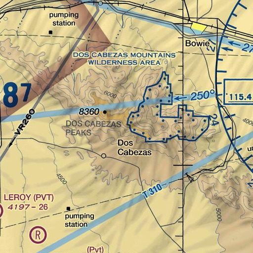 FAA VFR chart of Cooper Peak, AZ
