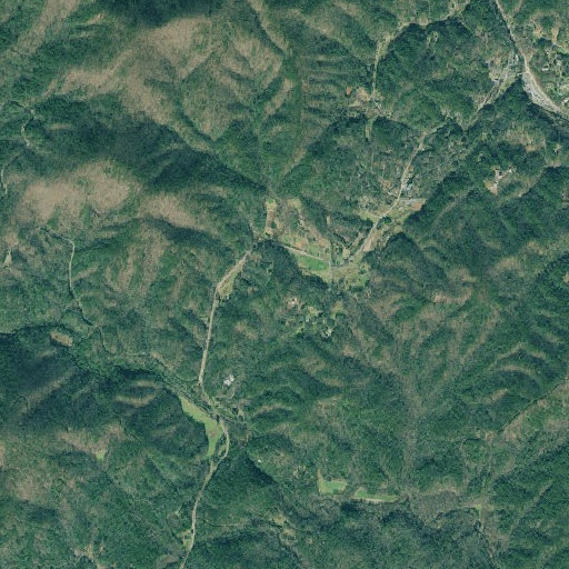 Aerial imagery of Polly Knob, GA