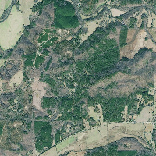 Aerial imagery of Pond Spring, GA