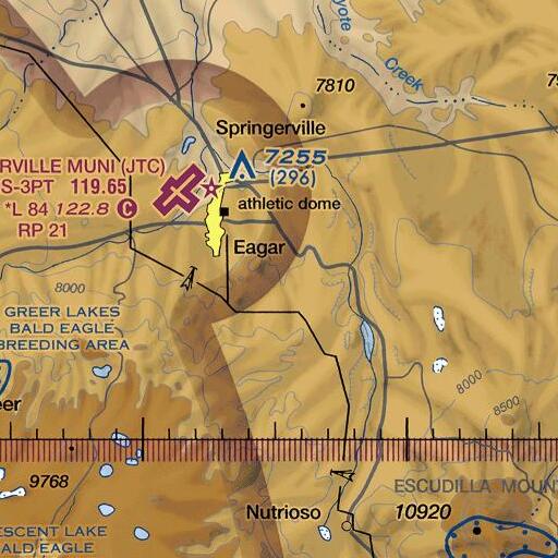 FAA VFR chart of Murray Basin, AZ