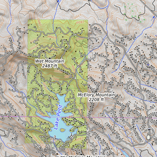 OpenTopoMap map of Sconti Gap, GA