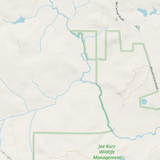 OpenStreetMap map of Shoals Creek, GA