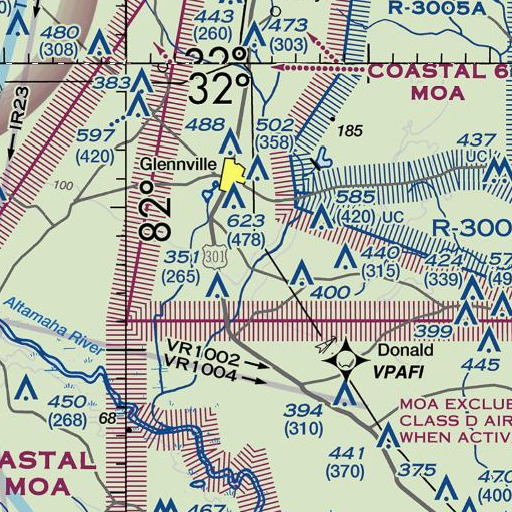 FAA VFR chart of Spring Branch, GA