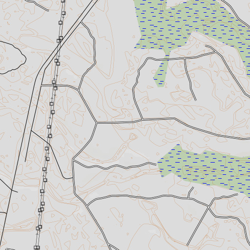 OpenTopoMap map of Sumlin Swamp, GA