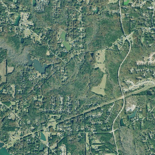 Aerial imagery of Tar Creek, GA