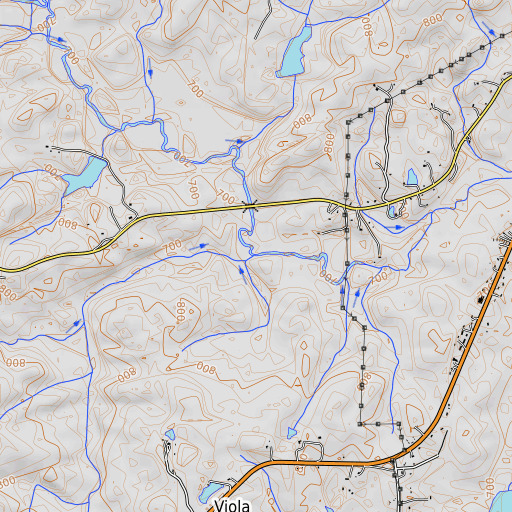OpenTopoMap map of Tolieson Branch, GA