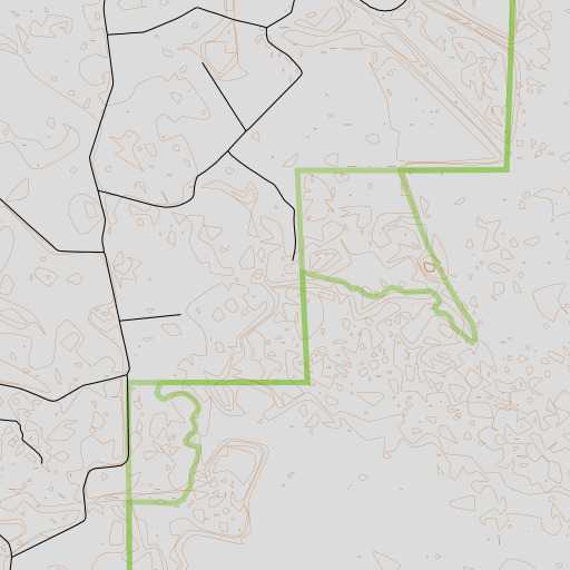 OpenTopoMap map of Turkey Branch, GA