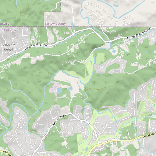 OpenStreetMap map of Westbrook Creek, GA