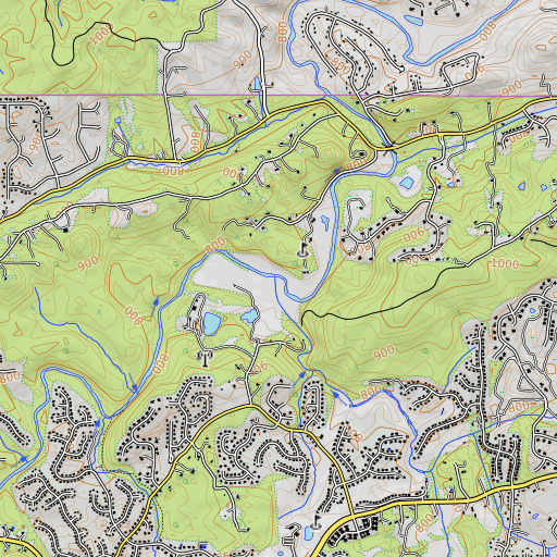 OpenTopoMap map of Westbrook Creek, GA