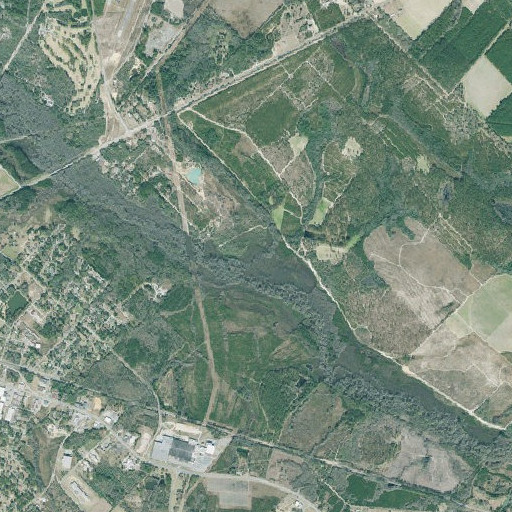 Aerial imagery of Wilcox Creek, GA