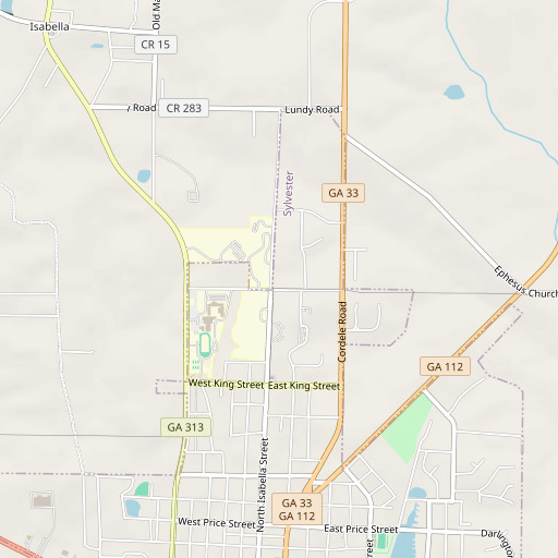 OpenStreetMap map of Worth Academy, GA