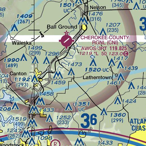 FAA VFR chart of Harmony, GA