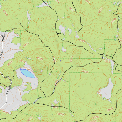 OpenTopoMap map of Pate Spring, AZ