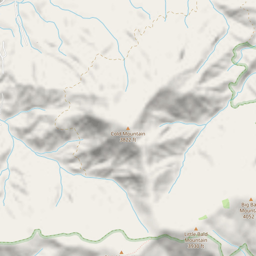 OpenStreetMap map of Cold Mountain, GA