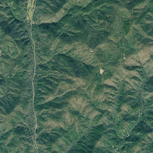 Aerial imagery of Crumbly Knob, GA