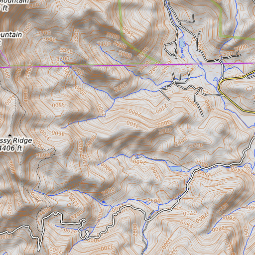OpenTopoMap map of Drive Ridge, GA