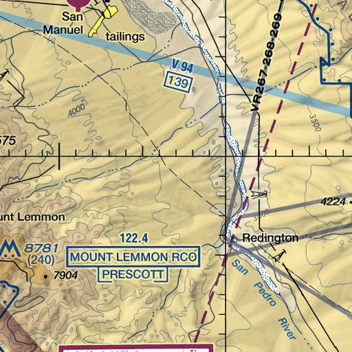 FAA VFR chart of Peck Spring, AZ