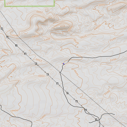 OpenTopoMap map of Peck Spring, AZ