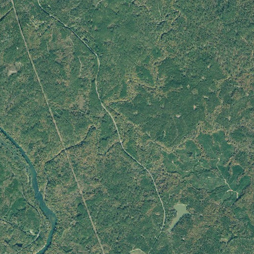 Aerial imagery of Hurricane Creek, GA