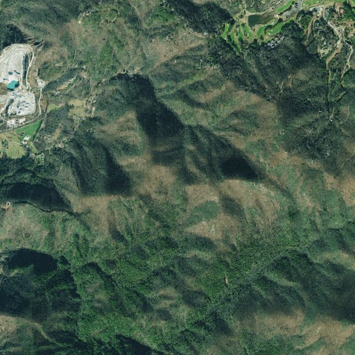 Aerial imagery of Locust School Gap, GA