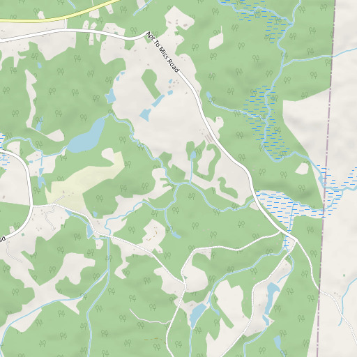OpenStreetMap map of North Fork Wolf Creek, GA