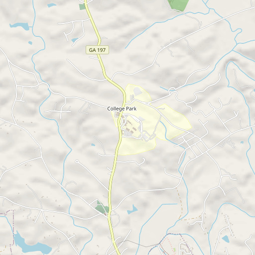 OpenStreetMap map of North Georgia Technical College, GA