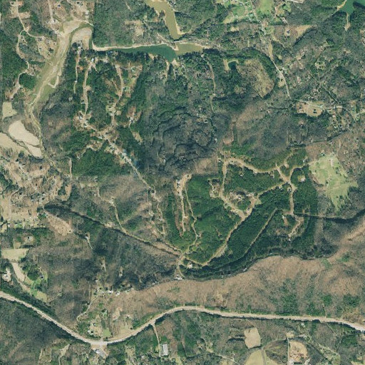 Aerial imagery of Peter Young Mountain, GA
