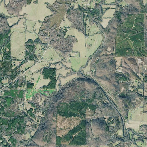 Aerial imagery of Teloga Creek, GA