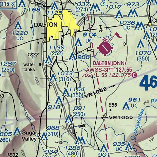 FAA VFR chart of Tilton Bridge, GA