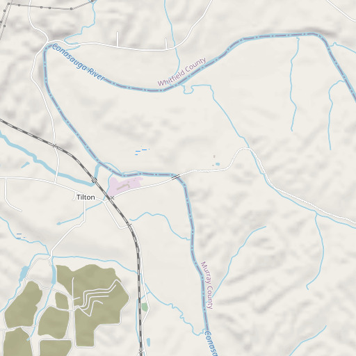 OpenStreetMap map of Tilton Bridge, GA