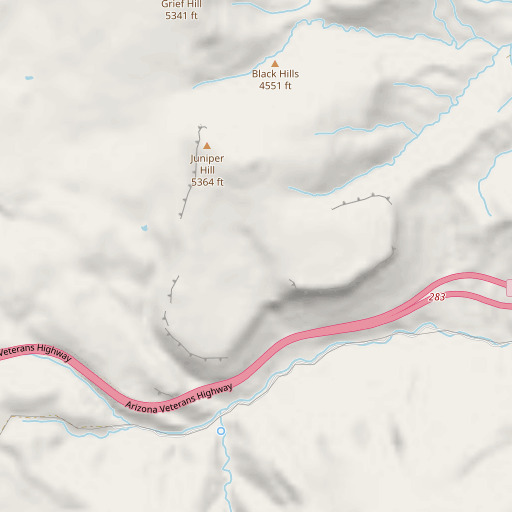OpenStreetMap map of Pinto Mesa, AZ