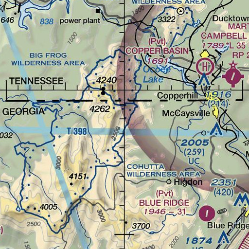FAA VFR chart of Walnut Creek, GA