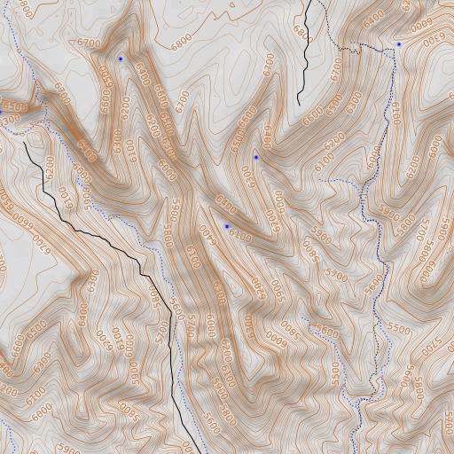 OpenTopoMap map of Pipeline Spring, AZ