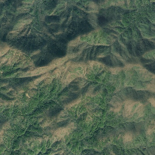 Aerial imagery of Yellowjacket Gap, GA