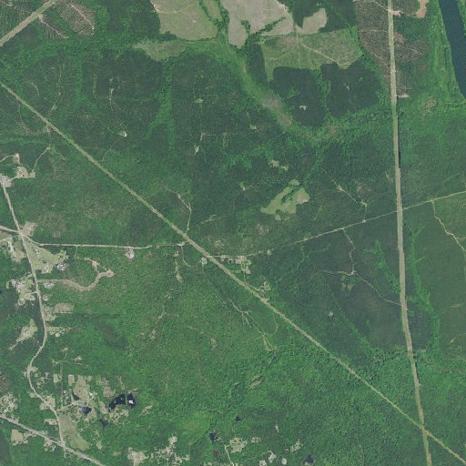 Aerial imagery of Burks Mountain, GA