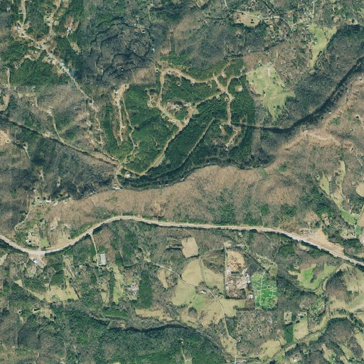 Aerial imagery of Hanson Knob, GA