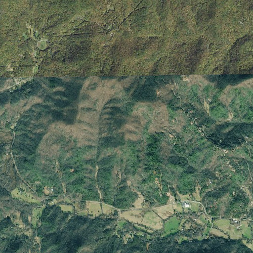 Aerial imagery of Hog Mountain, GA