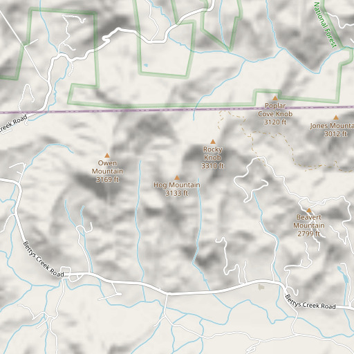OpenStreetMap map of Hog Mountain, GA