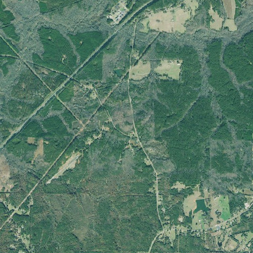 Aerial imagery of Hogg Mountain, GA